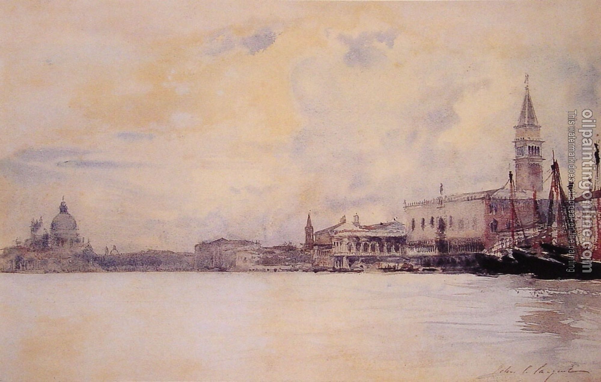 Sargent, John Singer - The Entrance to the Grand Canal, Venice